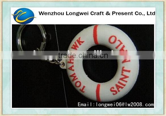 heart shaped floating keychain/key chain ring/custom soft pvc keychains