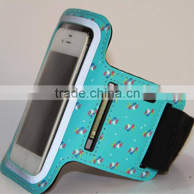 Reflective neoprene armband for iphone 6
