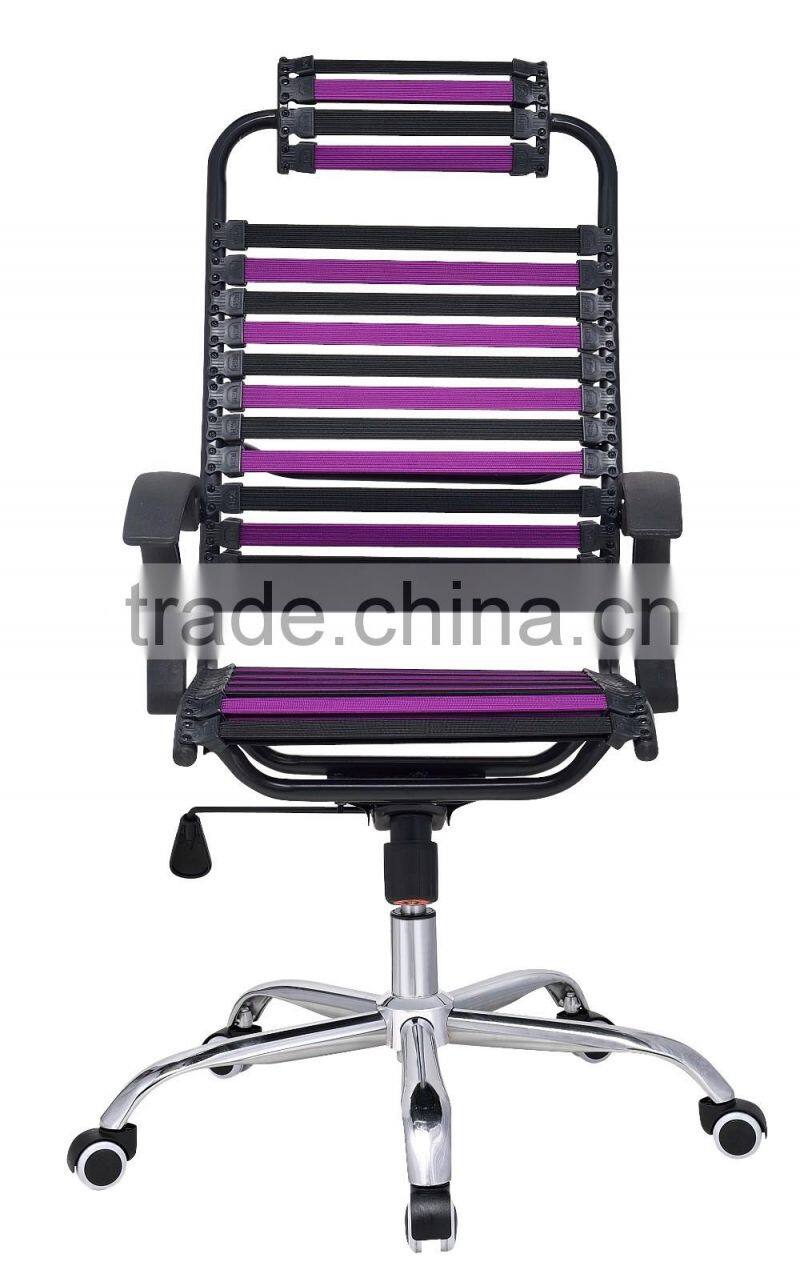 Hot-selling comfortable special use bungee cord office chair/stretchy/elastic office chair with wheels TXW-1012