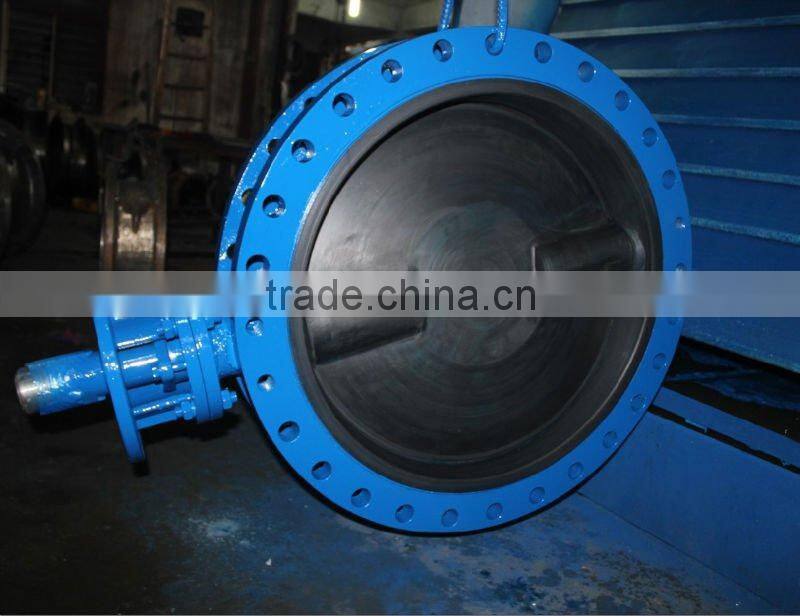 Double Flange Butterfly Valve With Worm Gear Actuated 150LB