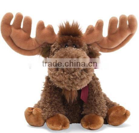 lighted christmas moose/stuffed christmas toys/christmas moose stuffed toys