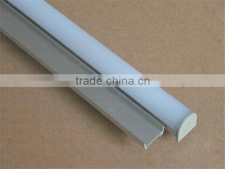 QS-A57 19x19mm LED Aluminium Profile With Flange Used For Pendant light