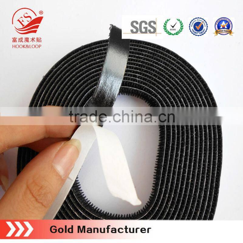 100% nylon ahdeisve hook and loop tape with strong glue