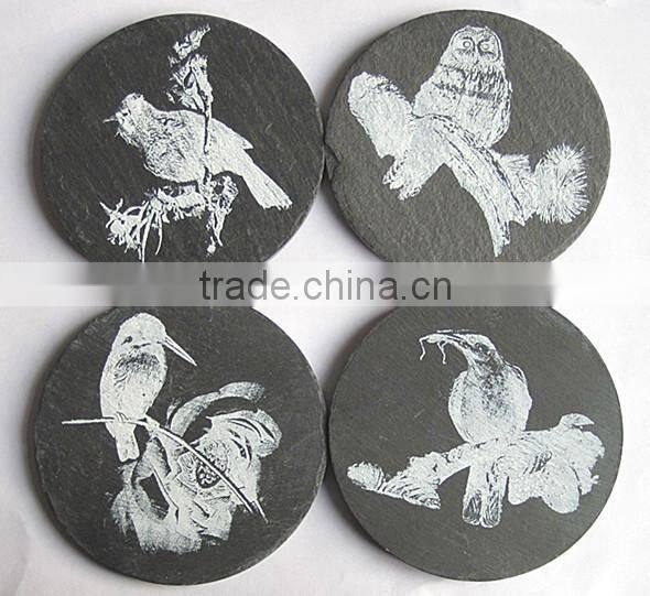 slate coaster, slate cup mat, slate mat