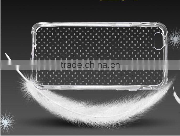 Transparent Clear TPU Silicon+Metal Kickstand Stand Case for iphone 6 plus/iphone 6/iphone SE/5S/4S