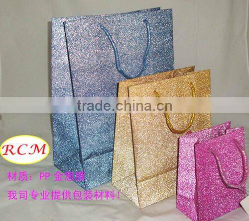 Golden Glitter Film For Decoration