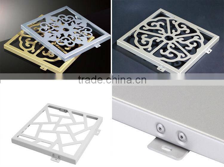 Easy cleaning and maintenance 1800*5000mm art carving aluminium plate stone wall used for column decoration