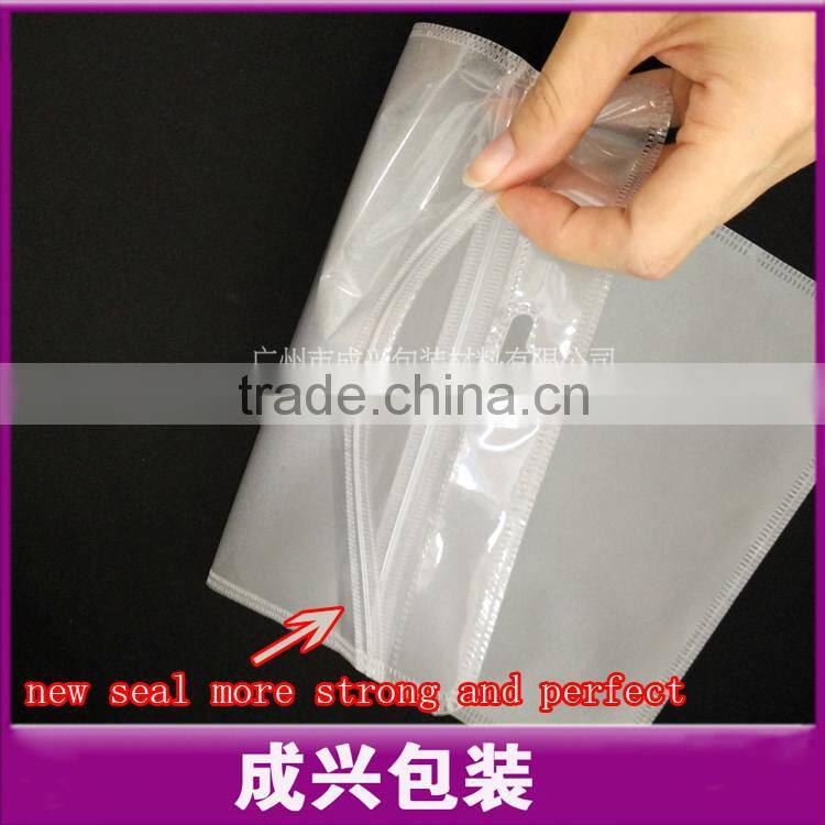 matte poly bag for ipad Air 2/3/4 table pc case/ translucent PVC zipper pouch/poly bag for plants/laminated poly bag