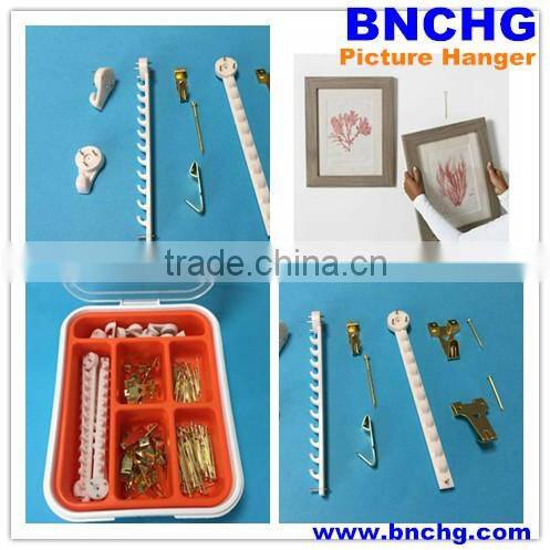 High quality cheap plastic piture hook with nails