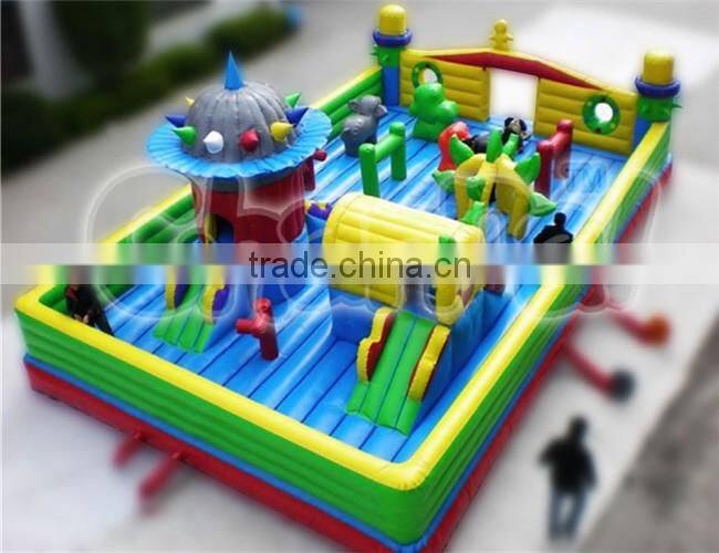 Hot selling commercial inflatable obstacle course, inflatable castle playground amusement park