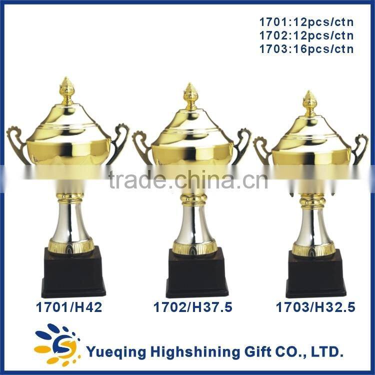 Custom souvenir metal trophies gold award golden medals and trophy