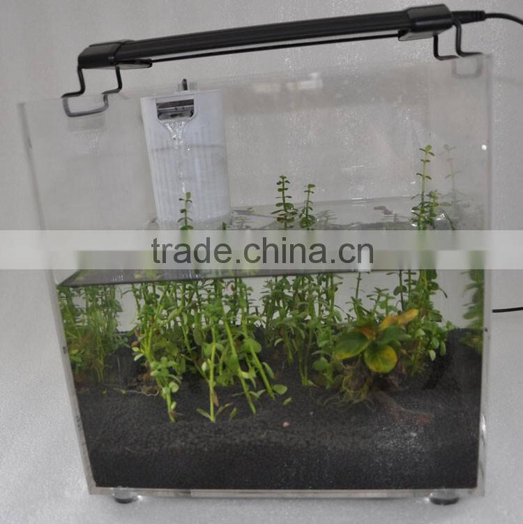 Hot sale aquarium tank fish farming tank overhand RGB controller 24keyword bracket light