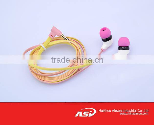 Best Looking Red Flat Wired Stereo Earphone