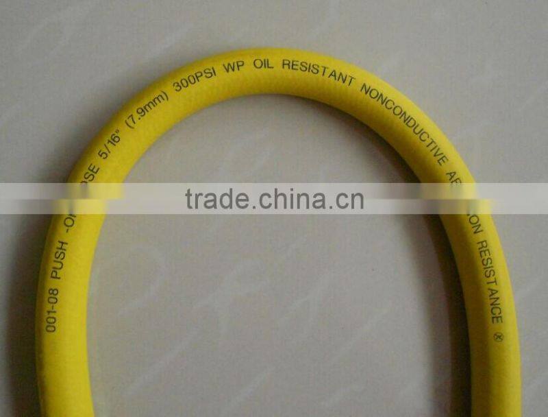 High quality PVC yellow colour shower hose