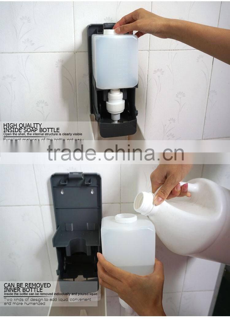 Liquid soap dispenser plastic wall mounted hand sanitizer dispenser for toilet