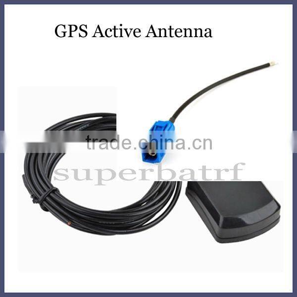 1575MHz RG174 Fakra Blue Connector GPS Antenna