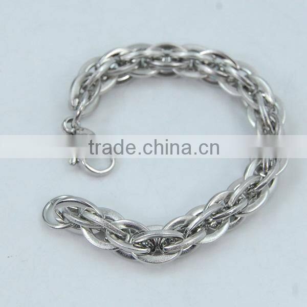 Stainless steel cuban link bracelets bangles gold plated customize bracelets