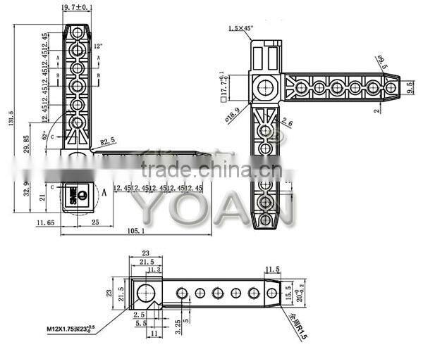 High performance cabinet rack T-joint
