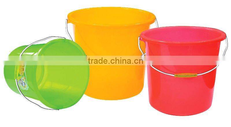 plastic transparent bucket 21.5L 20L handle
