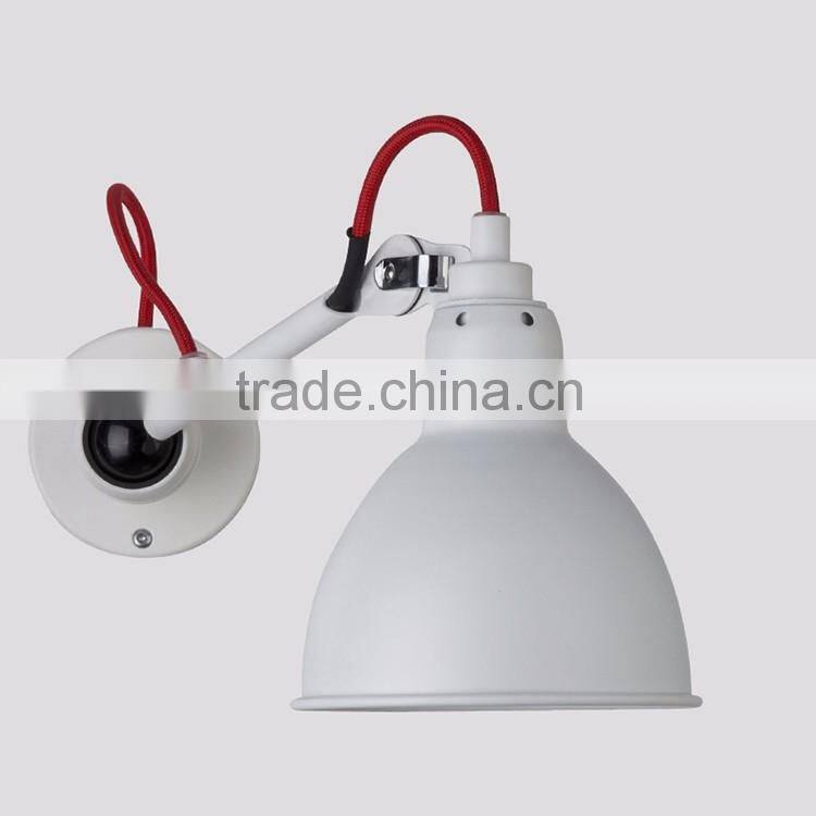 CE RoSH decorate reding wall lamp mouted for hotel with adjustable wall lamp