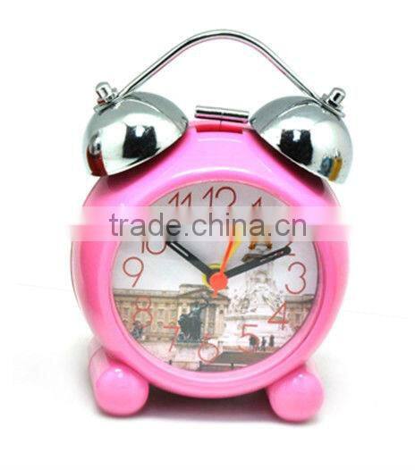 2013 new products metal desk/table twin bell /double bell alarm clock for promotion/retail