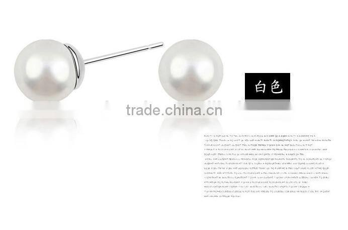 KSTONE 925 sterling silver natural stud earring , stud pearl earring