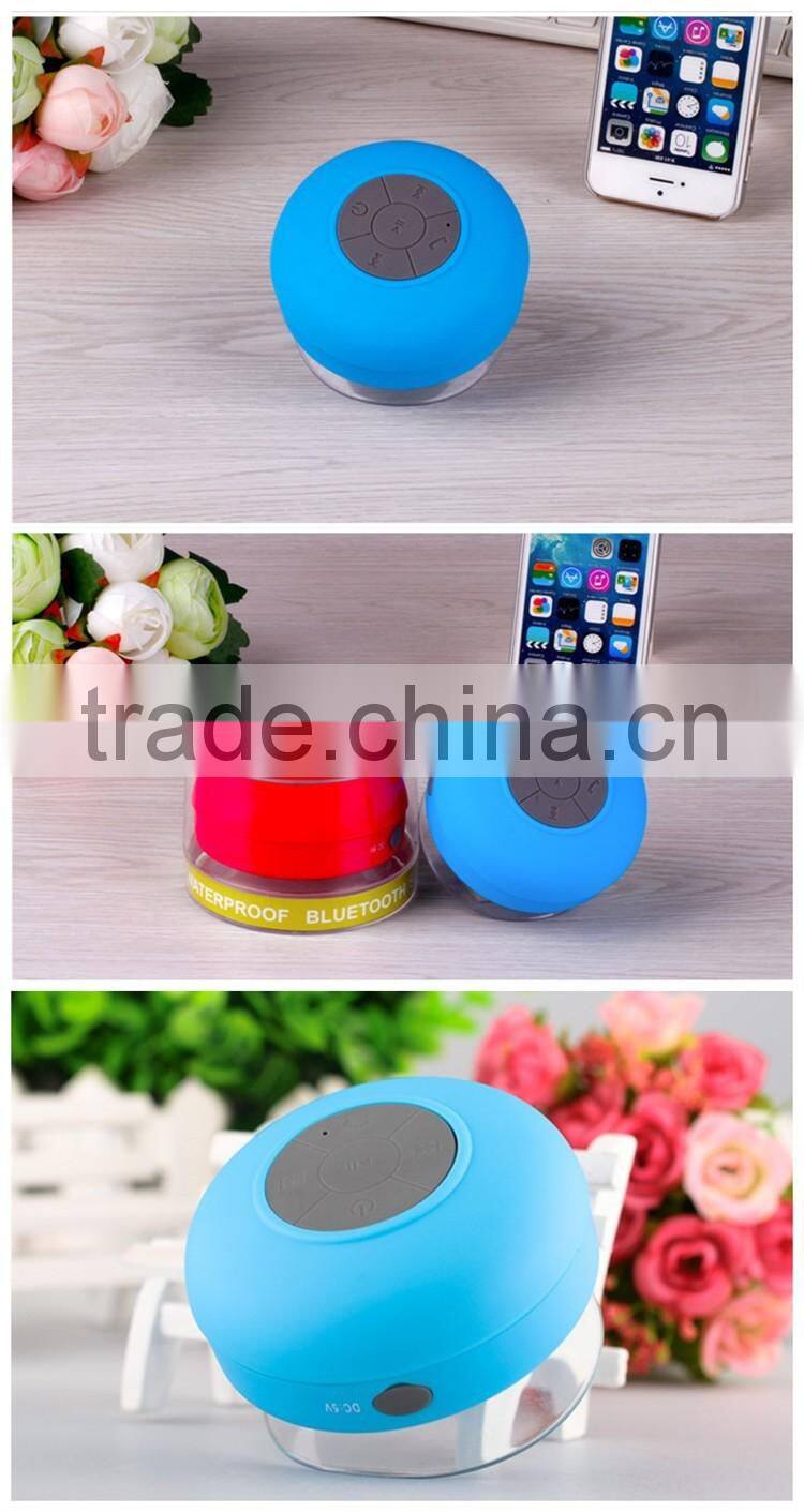 Wireless Stereo Shockproof Shower Waterproof Bluetooth Speaker With Suction Cup For Bathroom,Car,Outdoor Use
