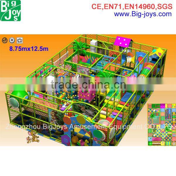 commercial kids indoor tunnel playground equipment, 2 floor tunnel indoor playground for sale