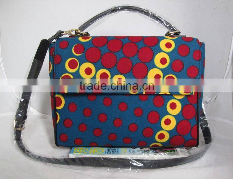 Top quality Designed african wax fabric bag all kinds of ankara fabric handbag