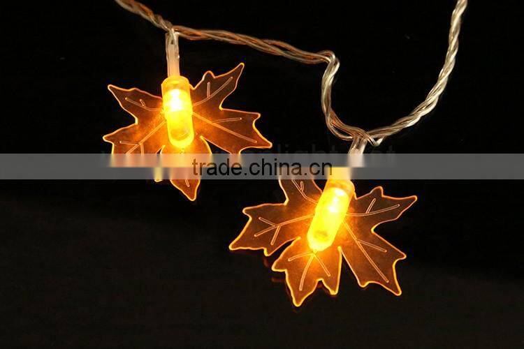 TZFEITIAN IP44 transformer warm white maple leaf string light