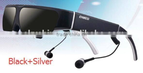 2015 new 3D Smart Video Glass E6-12 support MP1,MP2,MP3,WMA,OGG,AAC,M4A,FLAC,APE,AC3,AMR,DTS,RA,WAV etc