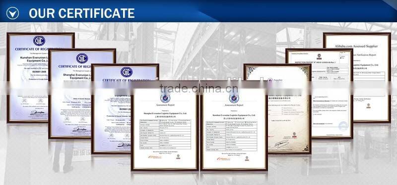 CE blue and orange warehouse drive in pallet rack system