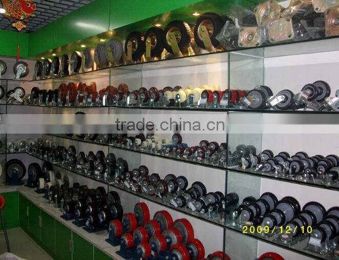 RH-STC4E-02 high quality TPU casters supplier 4'' double elevator wheels