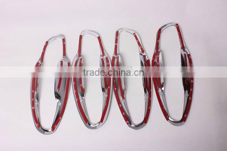 Door Handle Insert Bowl Cover Trim ABS Chrome 4 Pcs For Peu geot 308S Car Accessories 2015