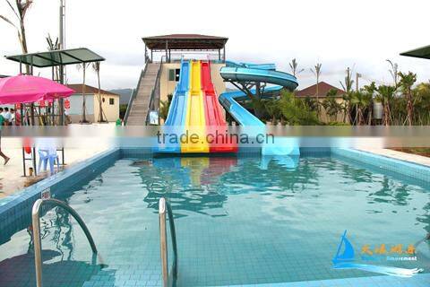 Family fiberglass water slide for sale