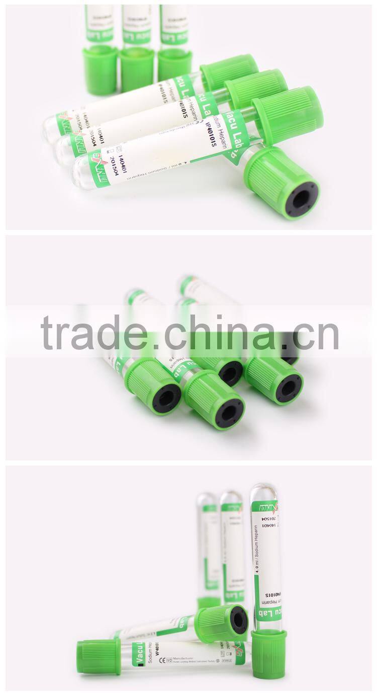 OEM acceptable custom blood collection heparin tube