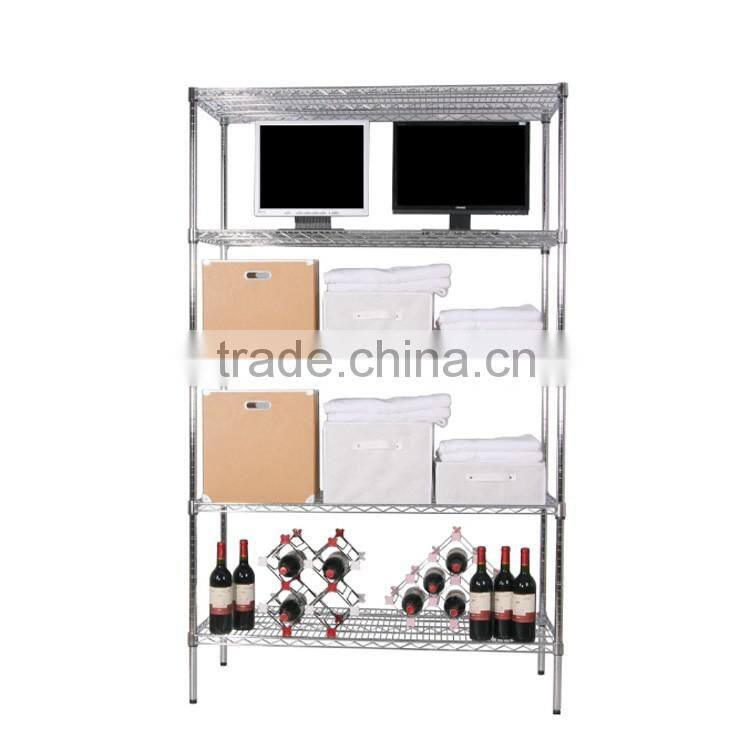 Flexible Custom Color Steel Wire Storage Display Shelf Rack