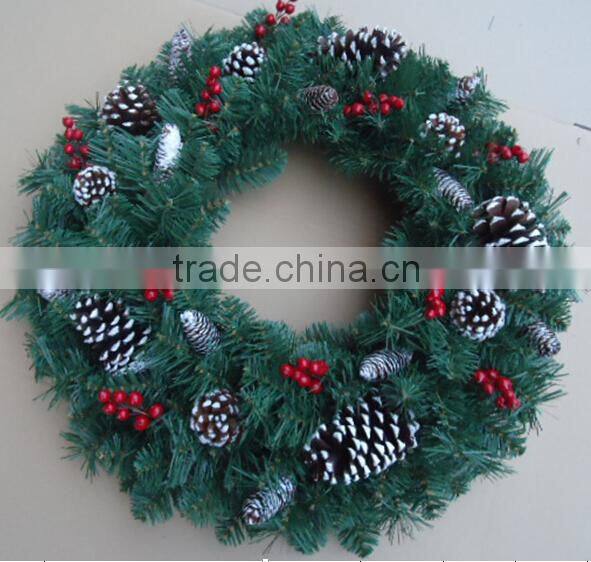 PVC/PE Wreath for christams decoration