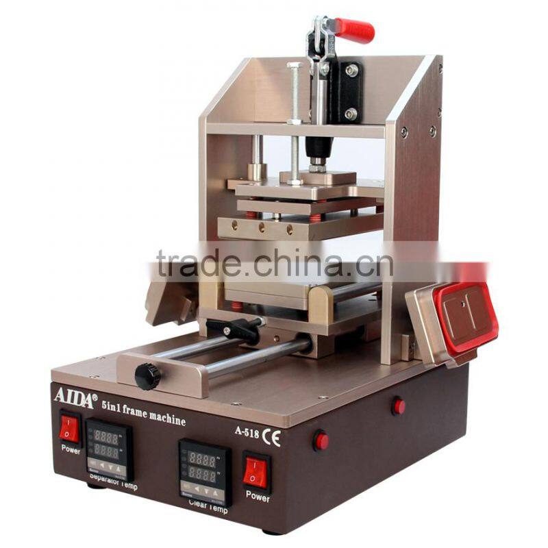 2016 ,5 In 1 Multifunction LCD Refurbish Seperator Machine AIDA A518 ,support for Iphone 4 /5 /6 and 6 plus