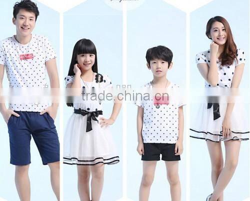 Fashion Polka Dot Pattern Family Clothing Factory Selling Boutique Shop Hot Mommy And Me Dress