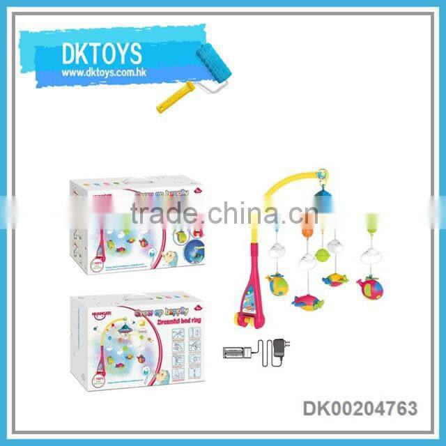 Baby bed rattle projection with light and music