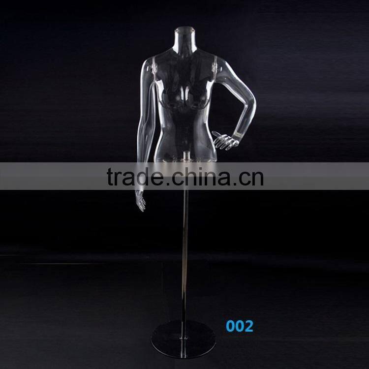 Sexy transparent torso mannequin upper body on slae