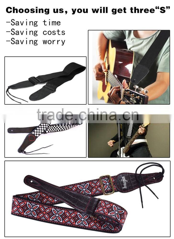 Factory OEM Custom Leather Guitar Strap