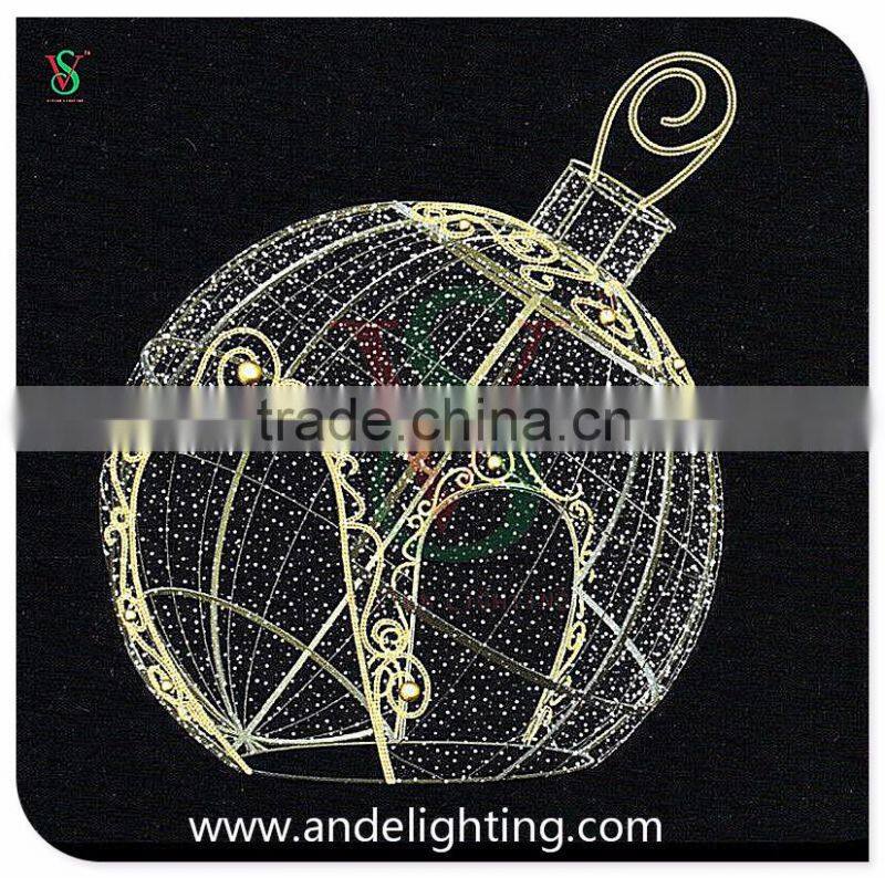 Giant outdoor christmas lights LED big Ball 3D Motif Light