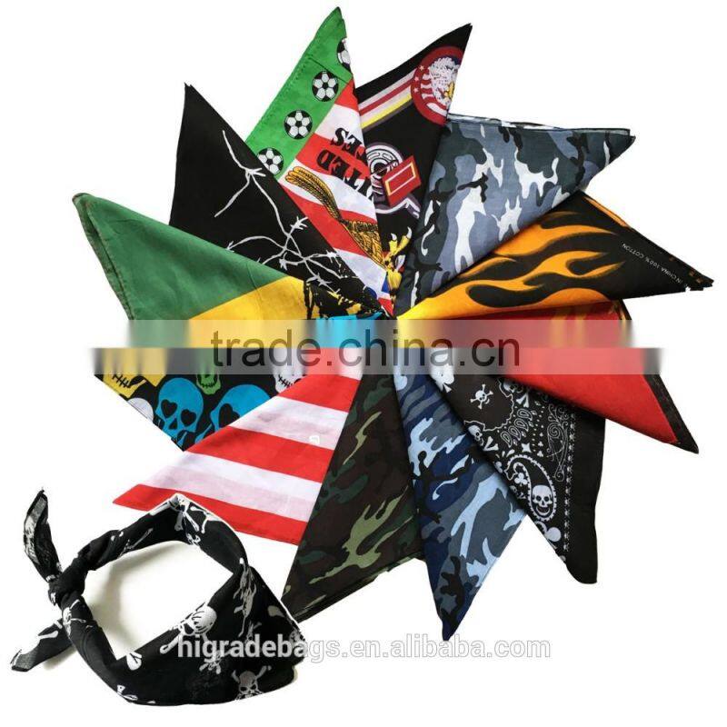 100% cotton wholesale custom bandana