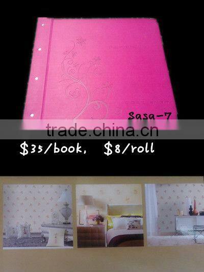 Environmental Non woven flower wallpaper/53 width