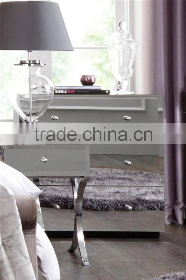 Bedroom furniture mirrored nightstand bedroom furniture corner drawers