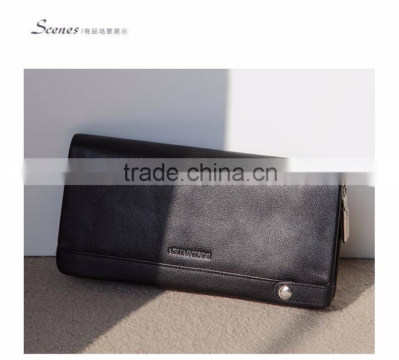 dark blue men leather wallet with coin pocket wholesale men purse