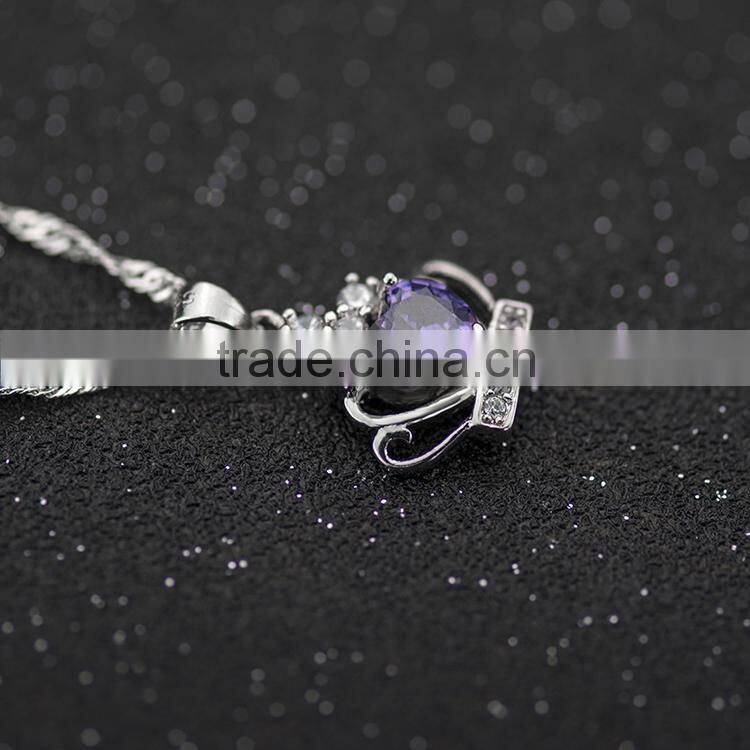 Handmade alloy jewelry fashion design crown pendant silver plated jewelry