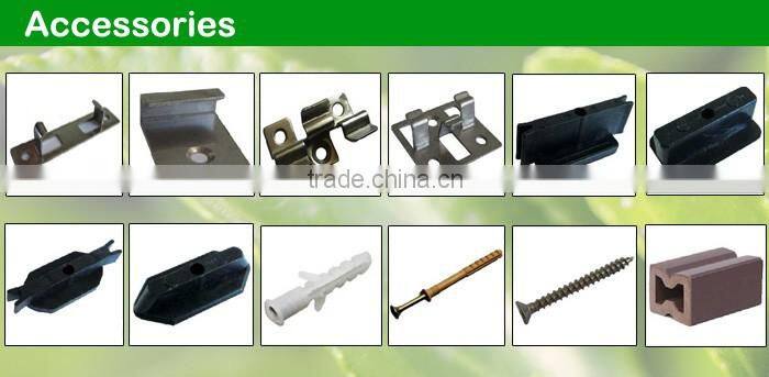 extruded plastic composite decking with PE material outdoor solid WPC deck